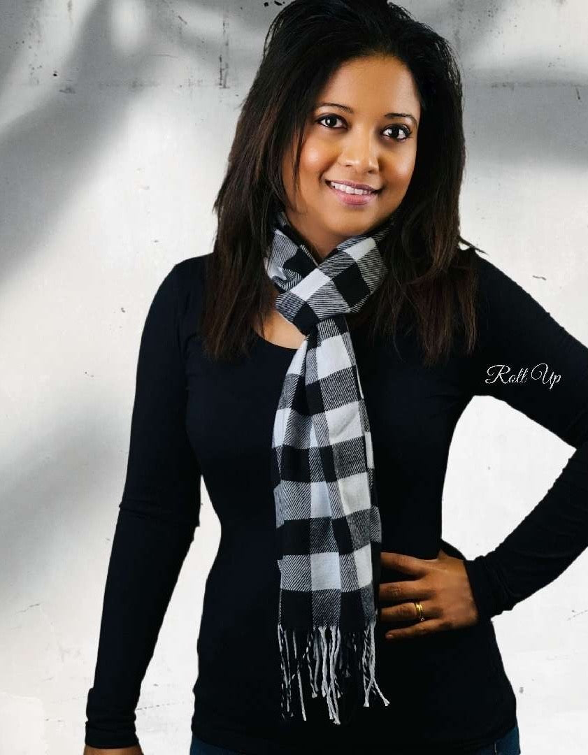Unisex Plaid Scarves