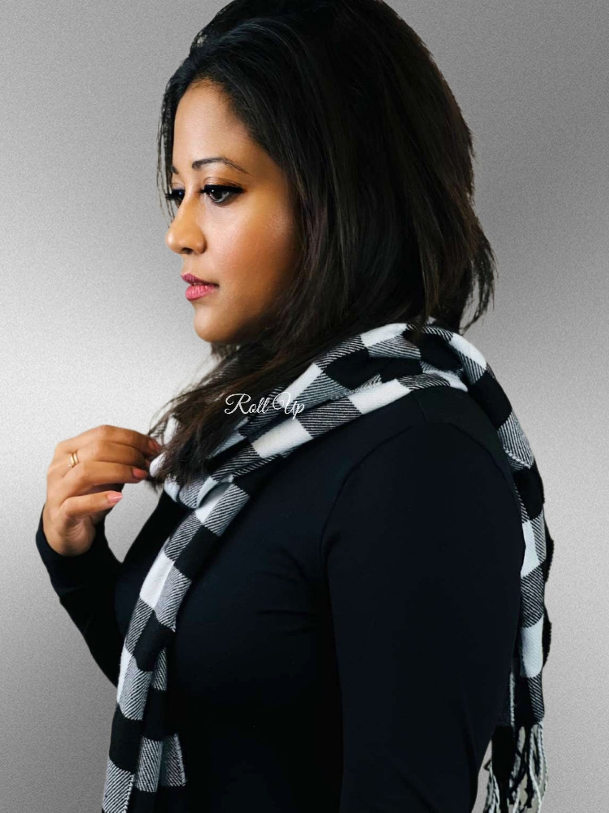 Unisex Plaid Scarves