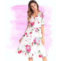 Beautiful Floral Midi Dress