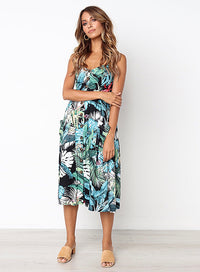 mini dress, Floral dress, dress, sun dress, summer style, summer fashion, sundress, sleeveless, beachwear, vacation style, blue dress, women's casual dress, Hawaii dress