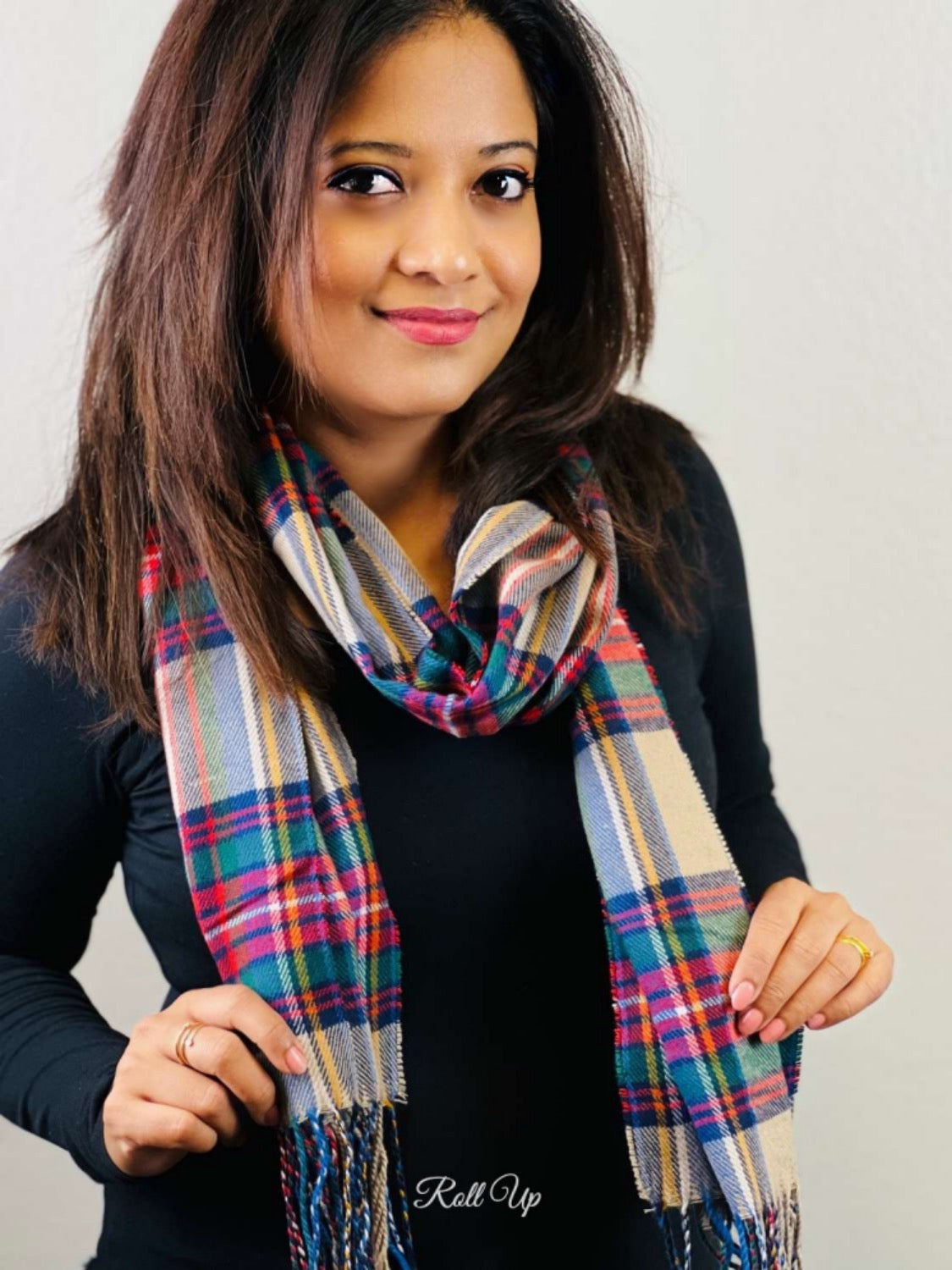 Unisex Plaid Scarves