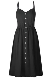 mini dress, solid color dress, dress, sun dress, summer style, summer fashion, sundress, sleeveless, beachwear, vacation style, black dress, women's casual dress