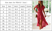Bohemian Midi Wrap Dress