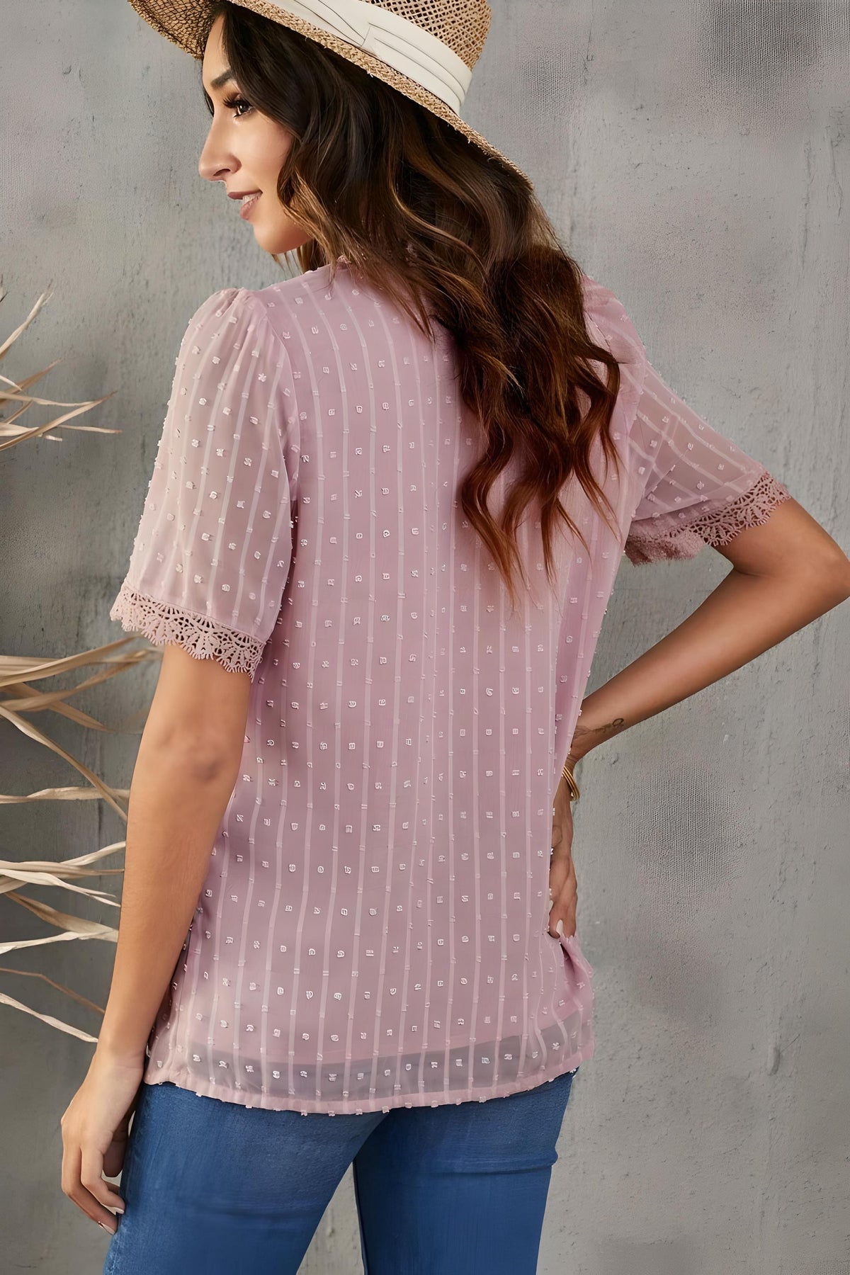 Blouse, tee, top, Women's tops, women's blouses, cute top, puff sleeve top, ruffle sleeve, trendy, new style, Shirt, office wear, business attire, Office blouse, casual top, business top, pink top, Trendy office wear for women, tiered sleeve tops, lace to