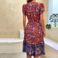 boho dress, boho style, bohemian dress, floral dress, mini dress, Midi dress, hippie style, spring dress, summer dress, Bohemian, beachwear, Women's dresses, blue dress, Boho chic dress