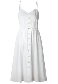 mini dress, solid color dress, dress, sun dress, summer style, summer fashion, sundress, sleeveless, beachwear, vacation style, white dress, women's casual dress