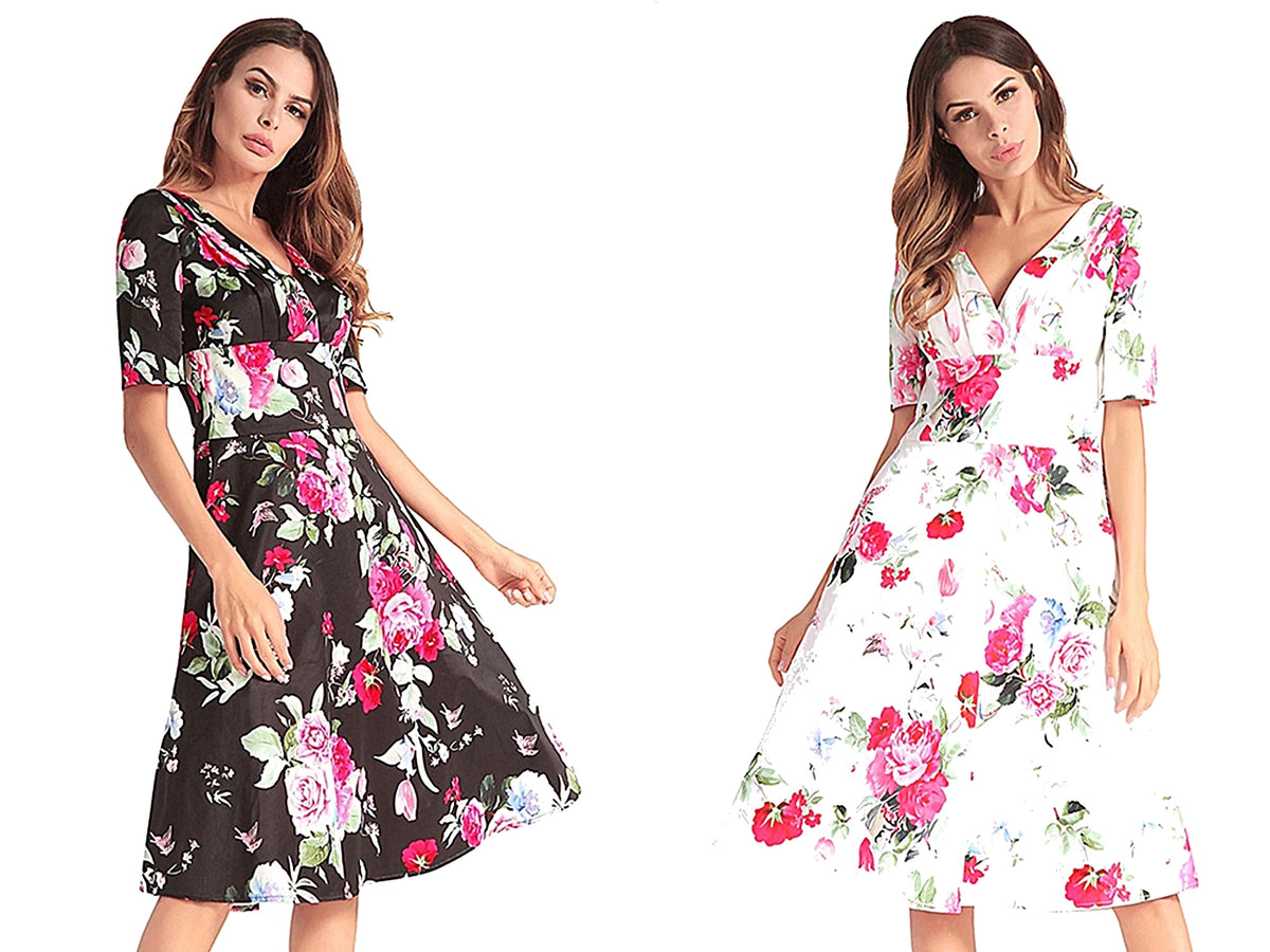 Beautiful Floral Midi Dress