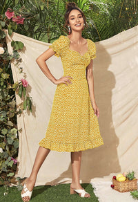 Sweet heart Midi Dress