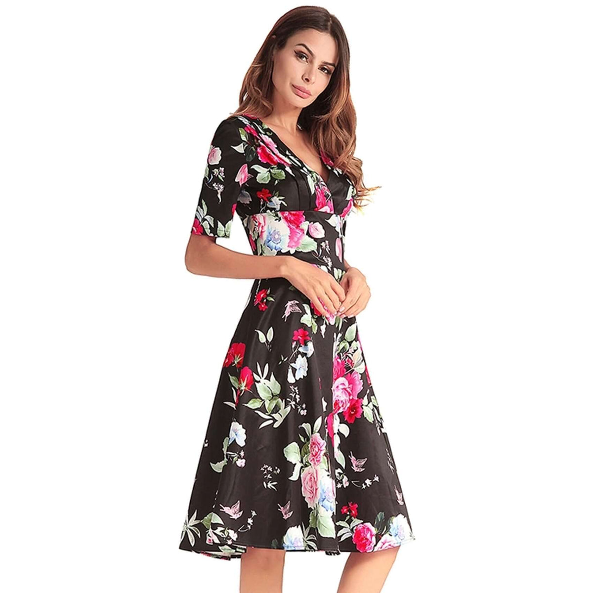 Beautiful Floral Midi Dress