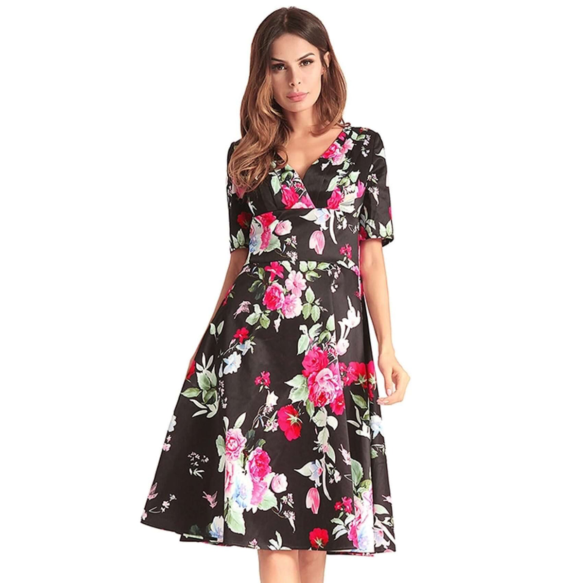 Beautiful Floral Midi Dress