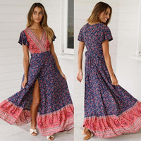 Boho Beach Wrap Dress