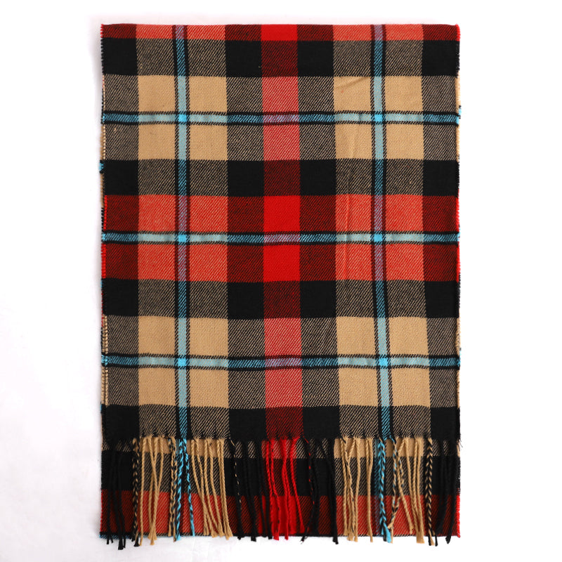 Unisex Plaid Scarves