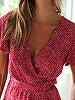 Bohemian Midi Wrap Dress
