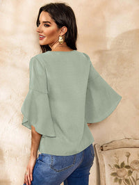 Flared Sleeve Top