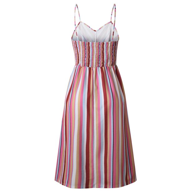 All Stripes Midi Dress