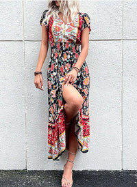 boho dress, boho style, bohemian dress, floral dress, maxi dress, Midi dress, hippie style, spring dress, summer dress, Bohemian, beachwear, Women's dresses, Bohemian wedding guest dresses, chic clothing, boho maxi dress, Red Dress, Affordable boho dresse