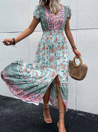 boho dress, boho style, bohemian dress, floral dress, maxi dress, Midi dress, hippie style, spring dress, summer dress, Bohemian, beachwear, Women's dresses, Bohemian wedding guest dresses, chic clothing, boho maxi dress, Green Dress, Affordable boho dres