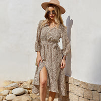 Long Sleeve Flowy Midi Dress