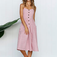 All Stripes Midi Dress