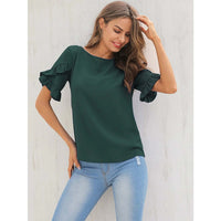 Ruffle Tier Sleeve Blouse