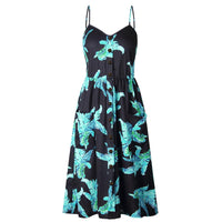 mini dress, Floral dress, dress, sun dress, summer style, summer fashion, sundress, sleeveless, beachwear, vacation style, black dress, women's casual dress