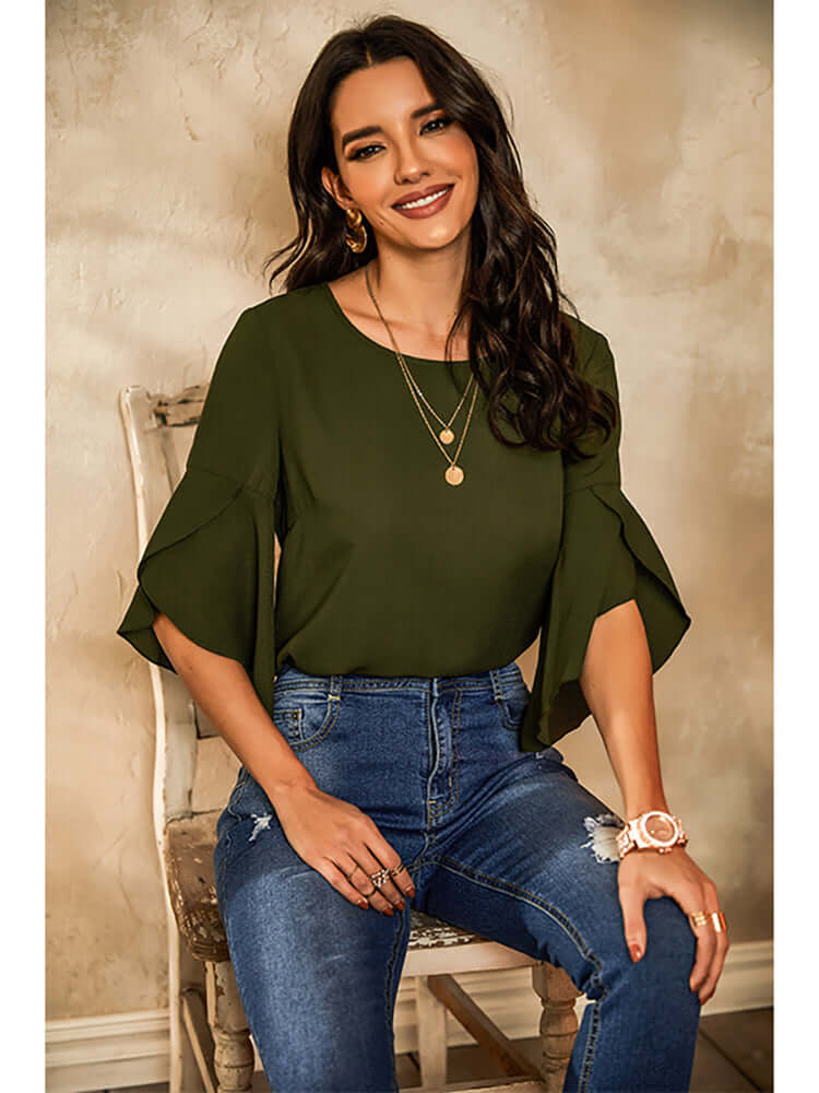 Flared Sleeve Top