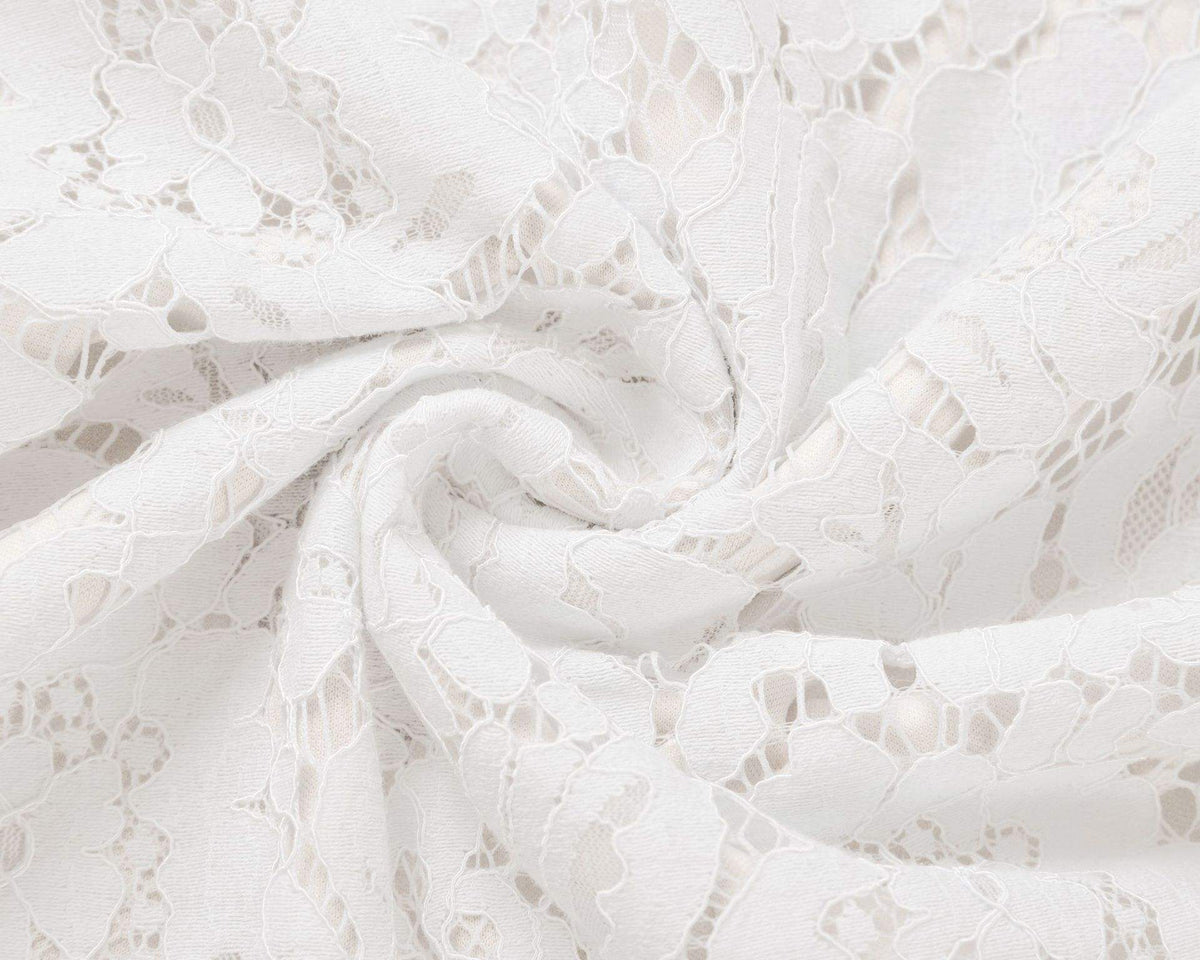 Elegant Floral Lace Midi Dress