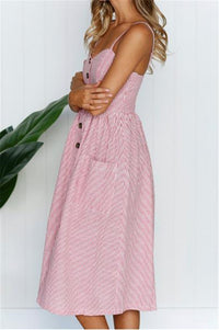 All Stripes Midi Dress
