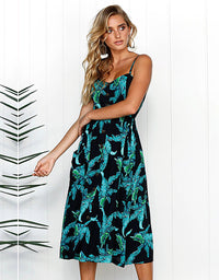 mini dress, Floral dress, dress, sun dress, summer style, summer fashion, sundress, sleeveless, beachwear, vacation style, blue dress, women's casual dress