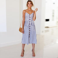 All Stripes Midi Dress