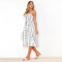 All Stripes Midi Dress