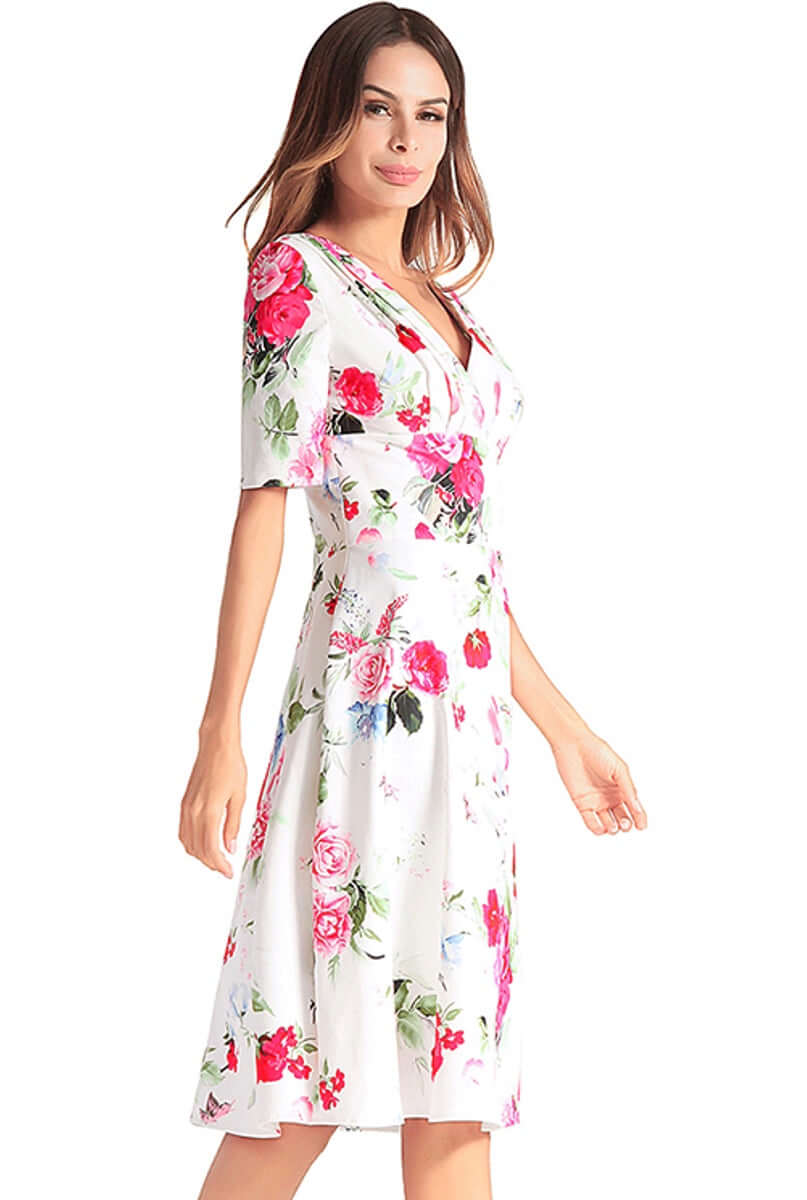 Beautiful Floral Midi Dress