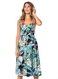 mini dress, Floral dress, dress, sun dress, summer style, summer fashion, sundress, sleeveless, beachwear, vacation style, blue dress, women's casual dress, Hawaii dress