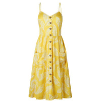 mini dress, Floral dress, dress, sun dress, summer style, summer fashion, sundress, sleeveless, beachwear, vacation style, yellow dress, women's casual dress