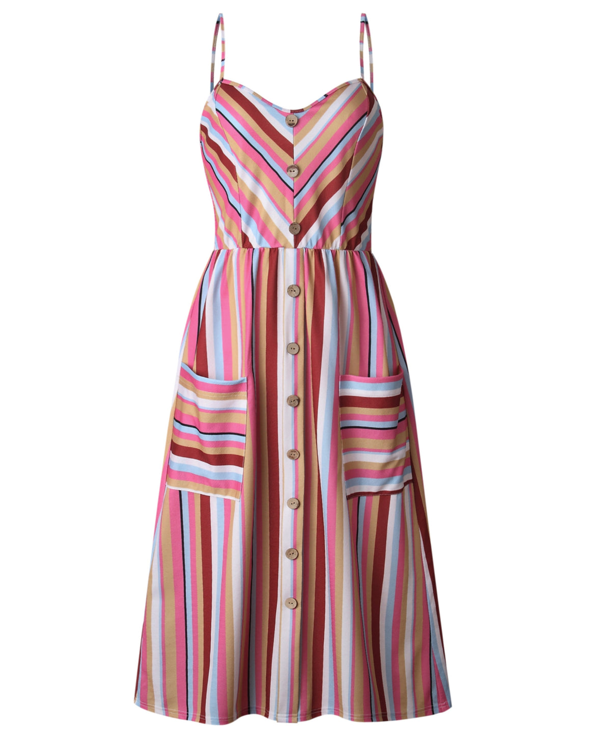 All Stripes Midi Dress