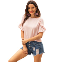 Ruffle Tier Sleeve Blouse