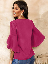 Flared Sleeve Top