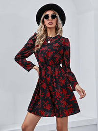 Retro Floral Mini Dress