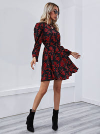 Retro Floral Mini Dress