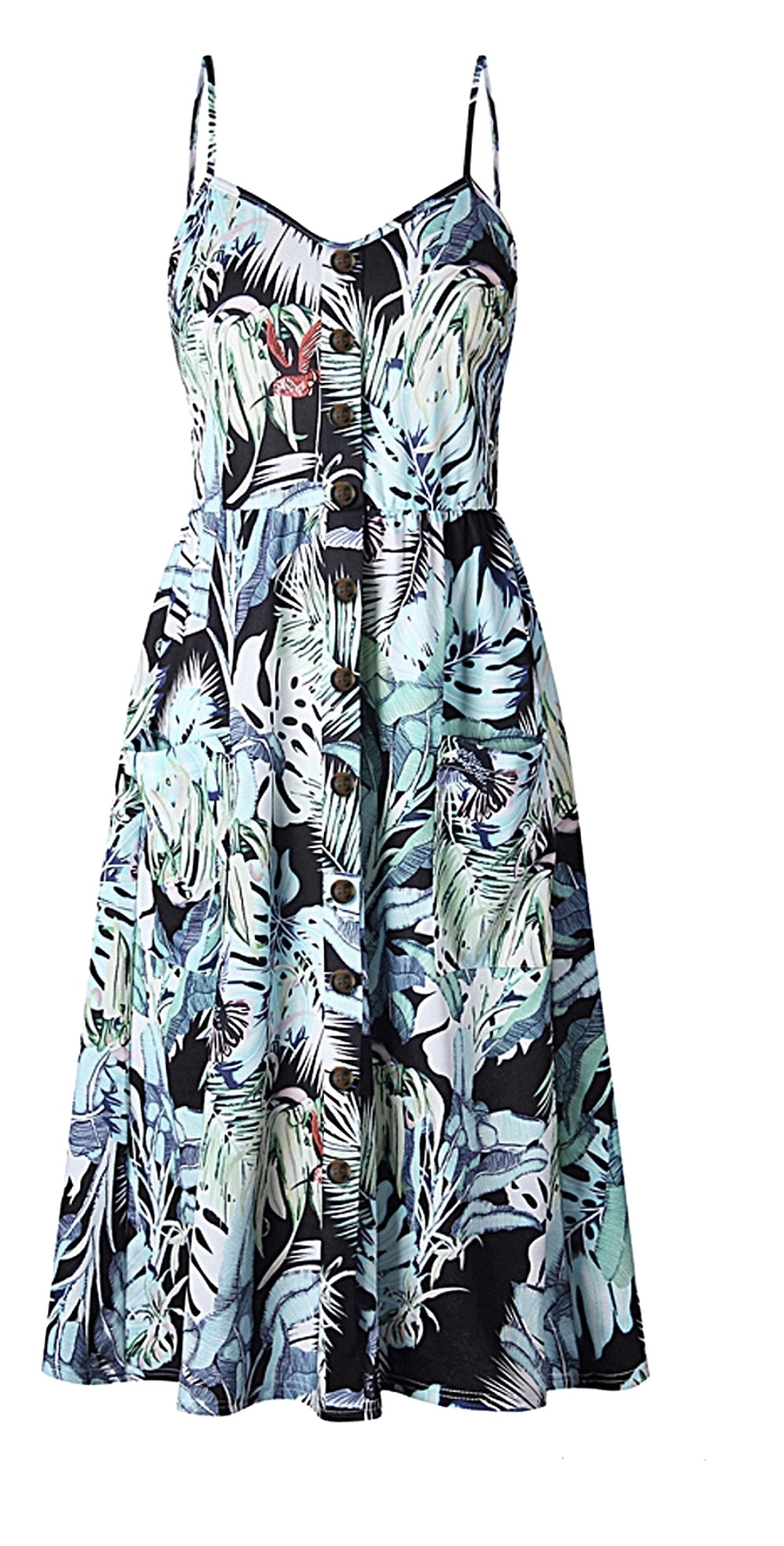 mini dress, Floral dress, dress, sun dress, summer style, summer fashion, sundress, sleeveless, beachwear, vacation style, blue dress, women's casual dress, pineapple dress