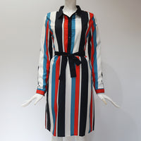 Multi Striped Shirt Dress