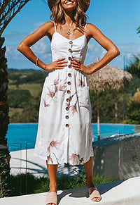 mini dress, Floral dress, dress, sun dress, summer style, summer fashion, sundress, sleeveless, beachwear, vacation style, white dress, women's casual dress