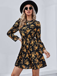 Retro Floral Mini Dress