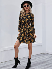 Retro Floral Mini Dress