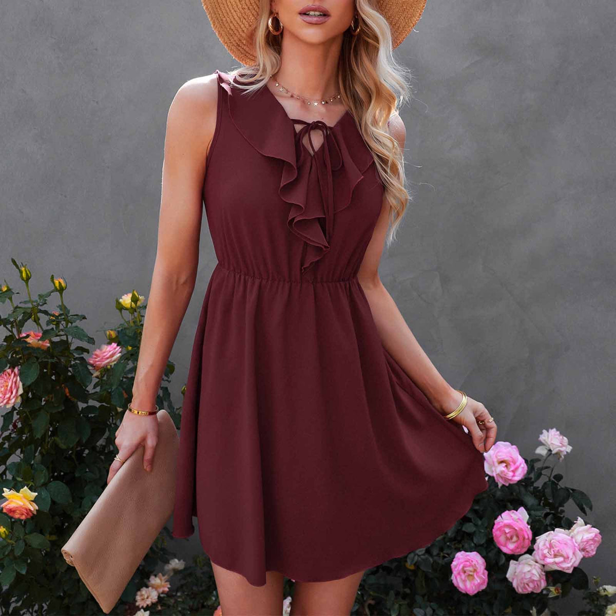 Ruffle Summer Mini Dress