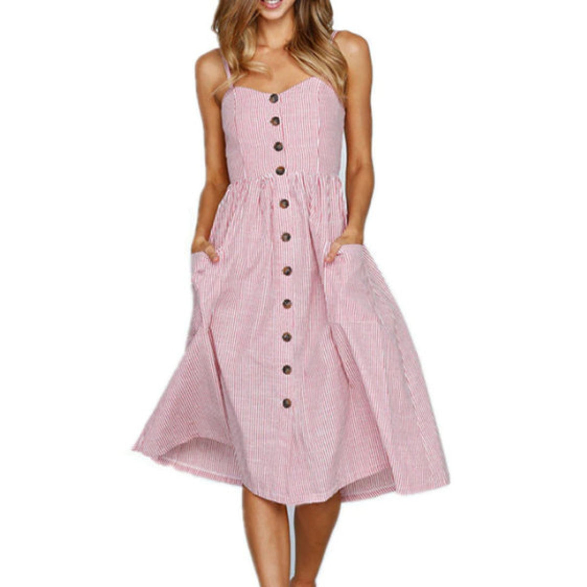 All Stripes Midi Dress