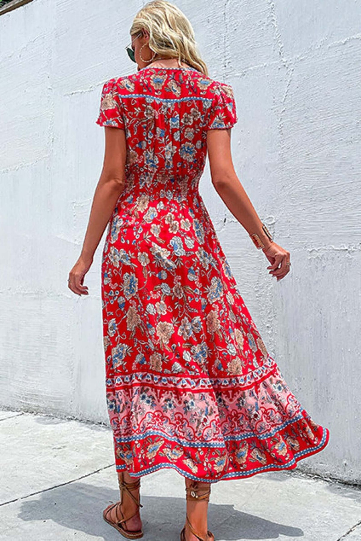 boho dress, boho style, bohemian dress, floral dress, maxi dress, Midi dress, hippie style, spring dress, summer dress, Bohemian, beachwear, Women's dresses, Bohemian wedding guest dresses, chic clothing, boho maxi dress, Red Dress, Affordable boho dresse