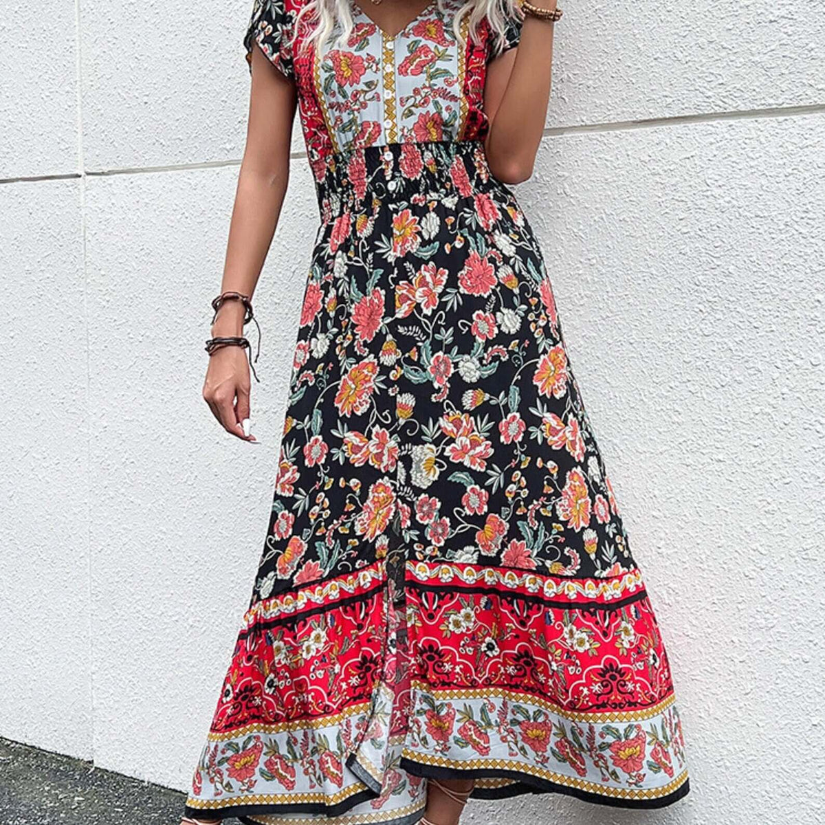 boho dress, boho style, bohemian dress, floral dress, maxi dress, Midi dress, hippie style, spring dress, summer dress, Bohemian, beachwear, Women's dresses, Bohemian wedding guest dresses, chic clothing, boho maxi dress, Red Dress, Affordable boho dresse