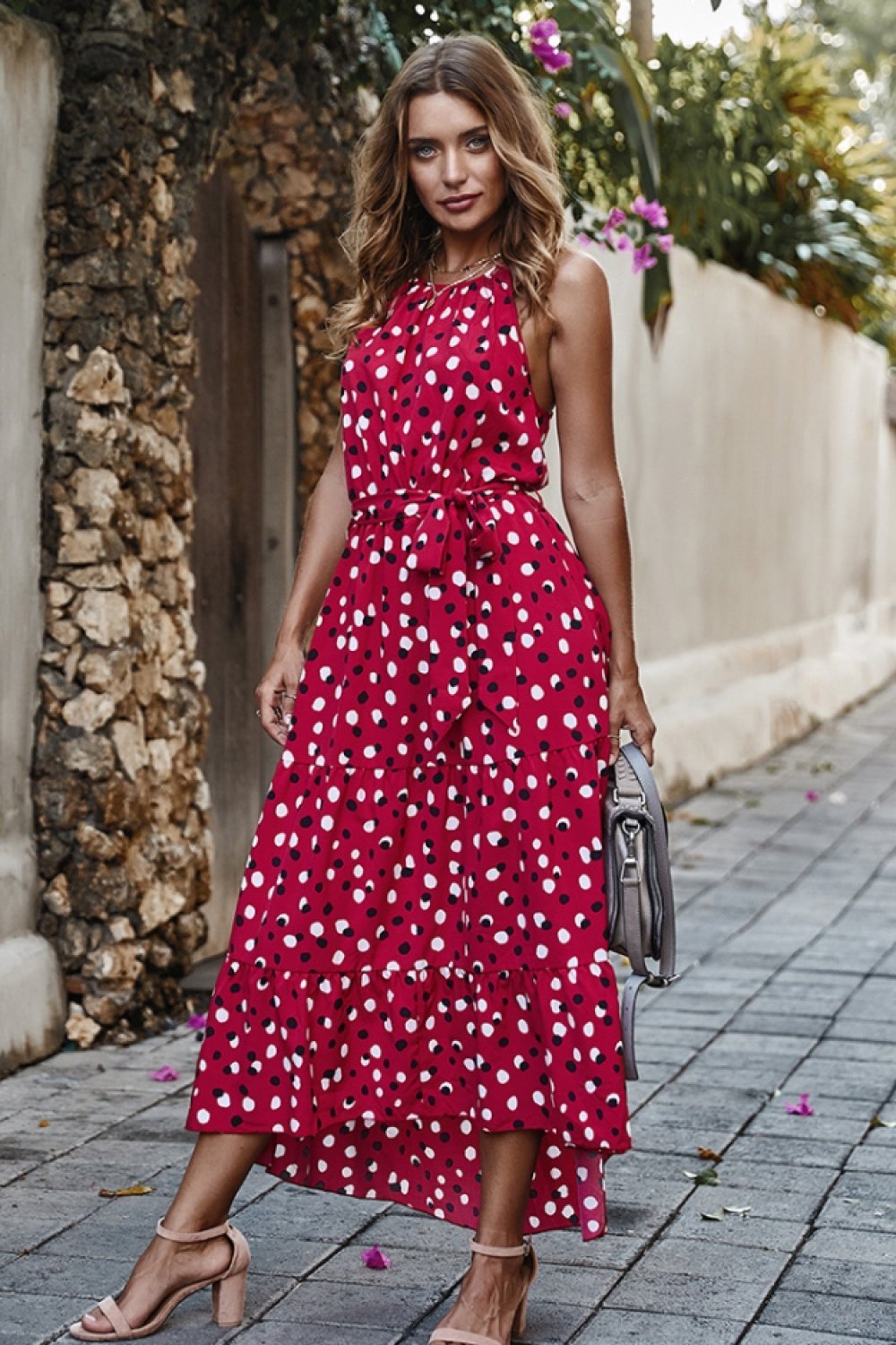 Polka Dots Maxi Dress