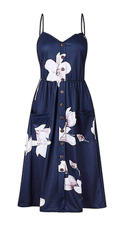 mini dress, Floral dress, dress, sun dress, summer style, summer fashion, sundress, sleeveless, beachwear, vacation style, blue dress, women's casual dress